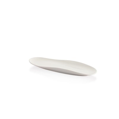 Schafer Nice 1 Parça Uzun Oval Servis Tabağı 28 Cm-Beyaz