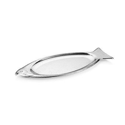 Schafer Ottoman Fish 2 li Sunum Tabağı-Gümüş