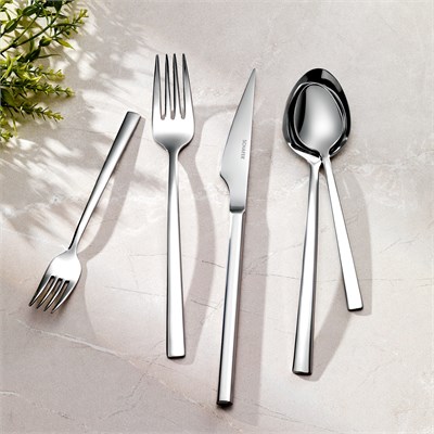 Schafer Porto 60 Parça Çatal Kaşık Bıçak Takımı-Gümüş01