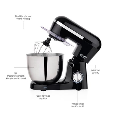Schafer Prochef Force Stand Mikser 5 L-Siyah