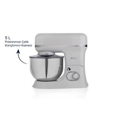 Schafer Prochef Master Multi Kıyma ve Sürahi Blender Aparatlı Stand Mikser 5 L-Beyaz