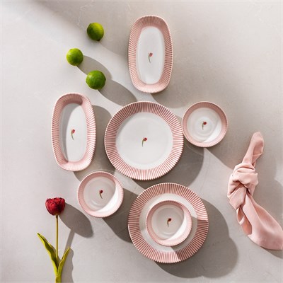 Schafer Rapid 4 Kişilik Kahvaltı Takımı 10 Parça-Pembe02
