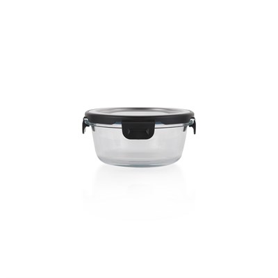 Schafer Retro Kilitli Saklama Kabı Yuvarlak 400 ML-Inox