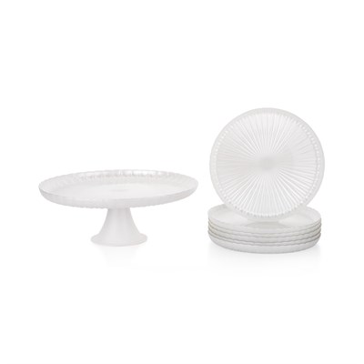 Schafer Sakura Pasta Servis Seti 7 Parça-Beyaz