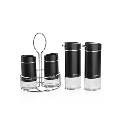 Schafer Silver Touch Yağlık+Sirkelik Seti-5 Parça-Siyah