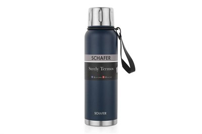 Schafer Steely Termos 1 L-Lacivert