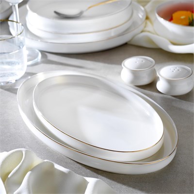 Schafer Superfine Bone Lumiere Yemek Takımı 56 Parça-Gold