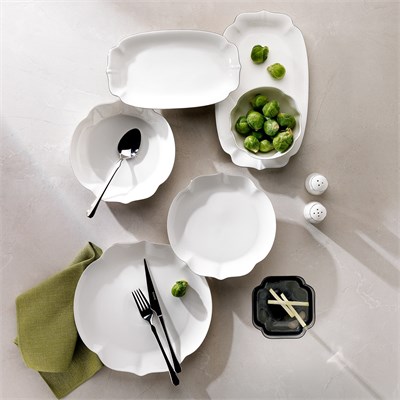 Schafer Superfine Bone Rosalie Yemek Takımı 56 Parça-Platin