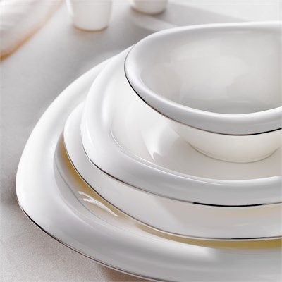 Schafer Superfine Bone Seraphine Yemek Takımı 37 Parça-Platin
