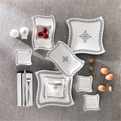 Schafer Twist Kahvaltı Takımı 32 Parça-Siyah