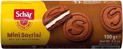 Schar Mini Sorrisi Glutensiz Kaymaklı Çikolatalı Bisküvi 100 gr