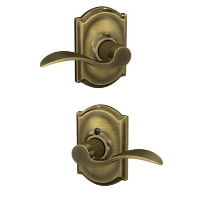 Schlage Camelot koleksiyonu kaza Passage kolu, F10 ACC 609 CAM