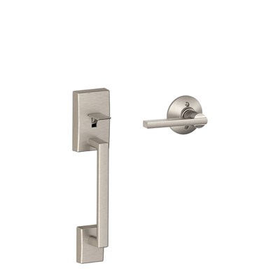 SCHLAGE LOCK FE285 CEN 619 LAT Century Ön Giriş Kolu Enlem İç Kol (Saten Nikel), 11,9 x 2,5 x 2,25
