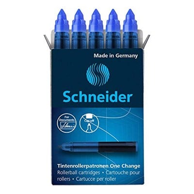Schneider Bir Değişim dönerbaşlı Kartuşları - Mavi - Toplam 5 Paketi