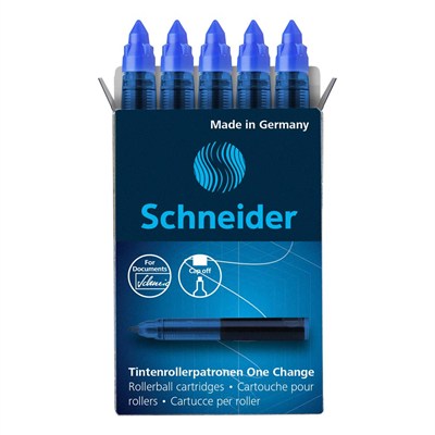 Schneider Bir Değişim dönerbaşlı Kartuşları - Mavi - Toplam 5 Paketi