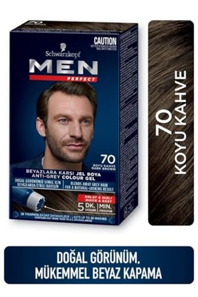 Schwarzkopf Men Perfect 70 Koyu Kahve Erkeklere Özel Saç Boyası