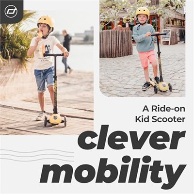 Scoot & Ride and Highwaykick 3 LED Tekerlekli Çocuk er Sarı 170301-96358