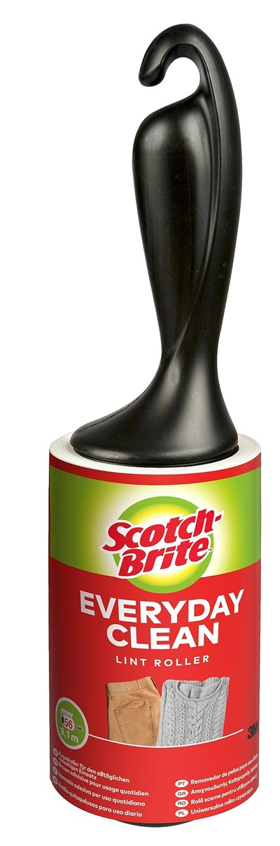 Scotch-Brite Everyday Clean Lint Roller - 1 Rulo 56 Yaprak - Evcil Hayvan Saçı, Giyim, Mobilya ve Daha Fazlasında Harika Çalışır