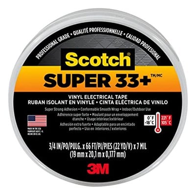 Scotch Super 33+ Vinil Elektrik Bandı, 10lu Paket
