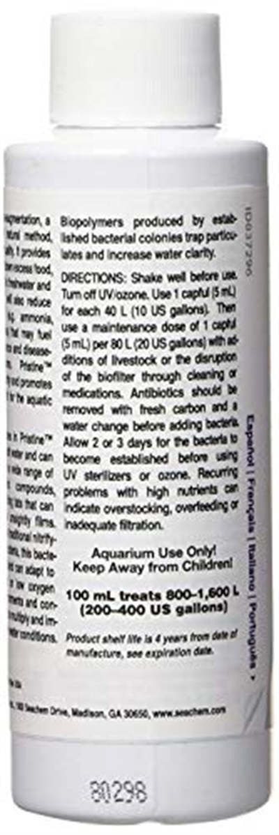 Seachem Bozulmamış Doğal Atık Yönetimi - Organik Çamur ve Detritus Eliminator 100ml/3.4oz