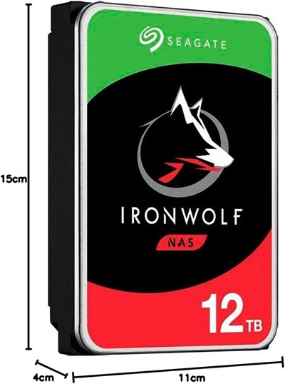 Seagate Ironwolf 3.5 12 TB Sata 3.0 256Mb 210Mb/S Rv Sensör 7200Rpm Isyükü 7/24 Nas Disk St12000VN0008 - Seçenekler: Barracuda Pro, HDD, IronWolf, IronWolf HDD, IronWolf Pro...