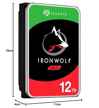Seagate Ironwolf 3.5 12 TB Sata 3.0 256Mb 210Mb/S Rv Sensör 7200Rpm Isyükü 7/24 Nas Disk St12000VN0008 - Seçenekler: Barracuda Pro, HDD, IronWolf, IronWolf HDD, IronWolf Pro...
