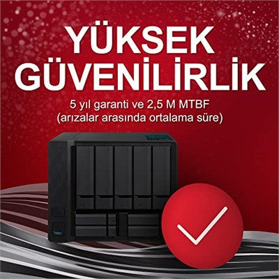 Seagate IronWolf Pro, 4 TB, Kurumsal NAS Dahili Sabit Disk HDD – CMR 3,5”, SATA 6 Gb/sn, 7200 Devir/Dakika, 256 MB Önbellek, R - Seçenekler: Barracuda Pro, HDD, IronWolf, IronWolf HDD, IronWolf Pro...