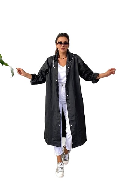 Seahome Unisex Siyah Su Rüzgar Geçirmez Yağmurluk Isgymr2