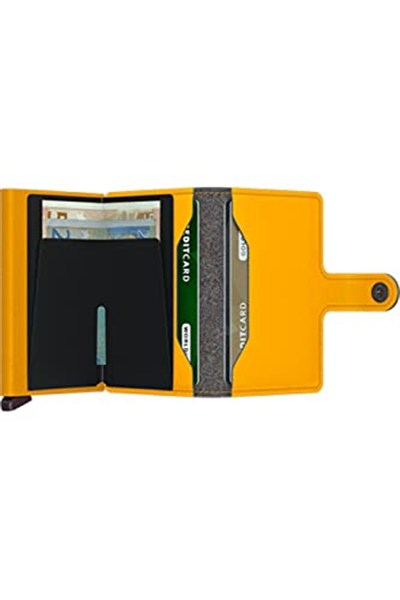 Secrid Miniwallet Ochre Tek Boyut Unisex Yetişkinler, Koyu sarı, Talla única, Modern
