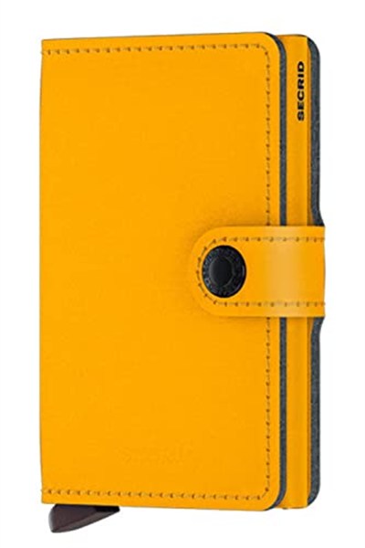 Secrid Miniwallet Ochre Tek Boyut Unisex Yetişkinler, Koyu sarı, Talla única, Modern