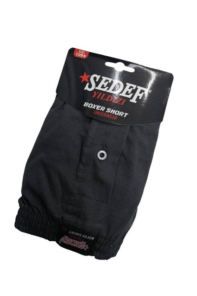 Sedef 12 Adet Siyah Renk Havlu Bel Boxer Siyah XL
