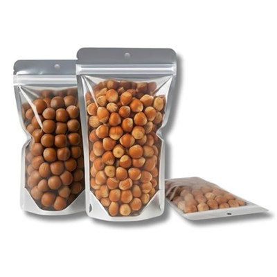 Şeffaf Metalize Doypack Gıda Saklama Torbası, Zip Kilitli, (100, 13X22,5)