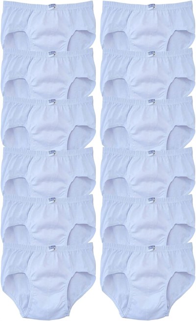 Seher Yıldızı Erkek Çocuk Slip Külot Beyaz 12 li Paket Beyaz 9-10 yaş