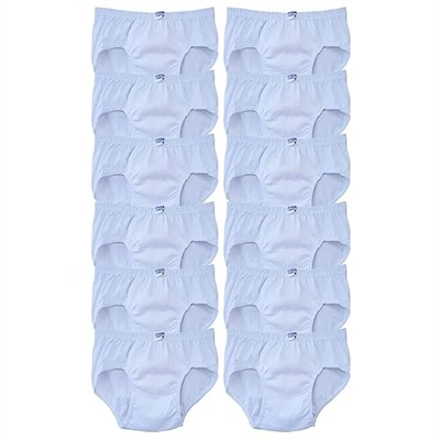 Seher Yıldızı Erkek Çocuk Slip Külot Beyaz 12 li Paket Beyaz 9-10 yaş