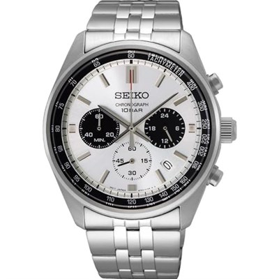 Seiko SSB425 Gümüş-Beyaz Erkek Kol Saati