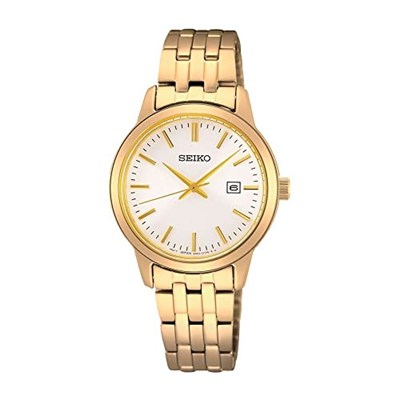 Seiko SUR412P Time Saat Garantili Takvimli 5 Atm Su Geçirmezlik Altın Renk Kadın Kol Saati