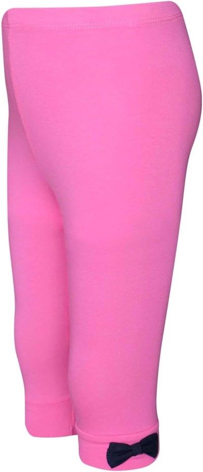 Şeker pembe Kız Çocuk Renkli Fiyonklu Kapri