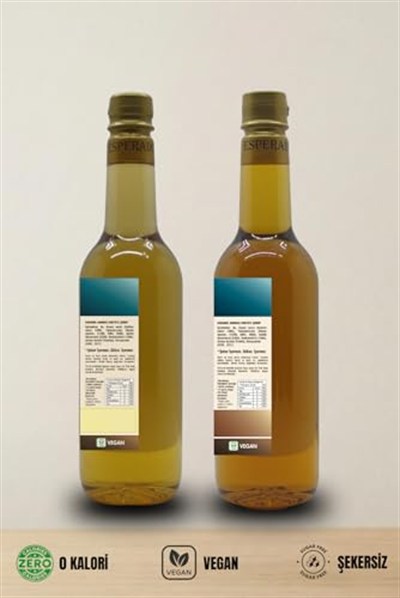 Şekersiz (Sugar Free) Vanilya * Fındık Aromalı Kahve Şurubu 2 Li Set -750 ml X 2 Ad