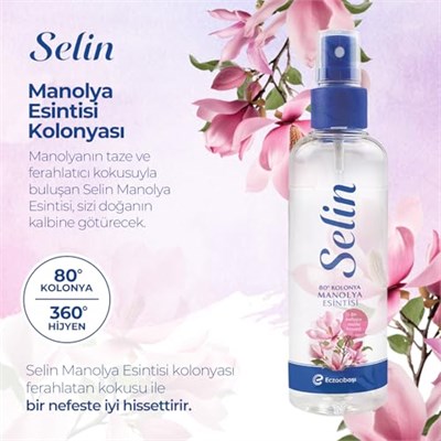Selin Manolya Esintisi Kolonya 100 Mililitre - Seçenekler: 100 ML, 100 ML 2li paket