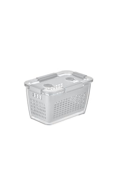 Selka Home - Lavin 2 Litre Açık Gri Saklama Kabı