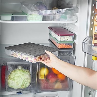 Selka Home - Nora 12li 1.2 Litre Küçük Boy Açık Pembe Saklama Kabı