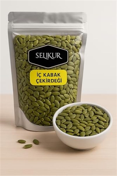 SELKUR Kabak Çekirdeği Içi 1kg(ÇİĞ, TUZSUZ)