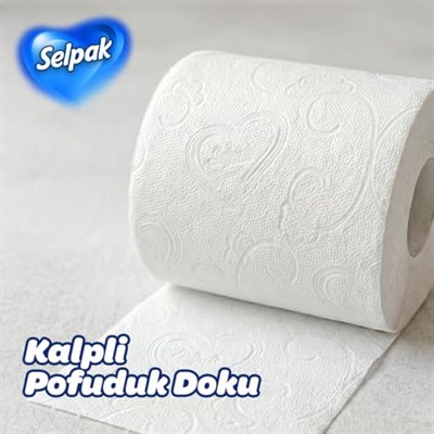 Selpak Tuvalet Kağıdı, 3 Katlı, 32li, 1 Paket (1 x 32 Adet)
