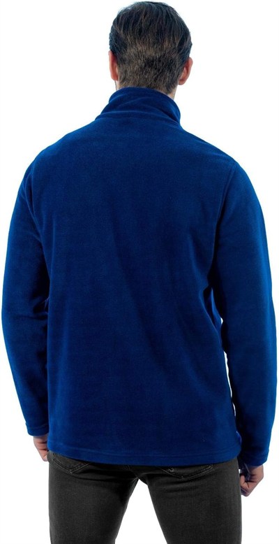Şensel, Erkek Polar Mont, Saks Mavi -99E441- Cepli, Outdoor