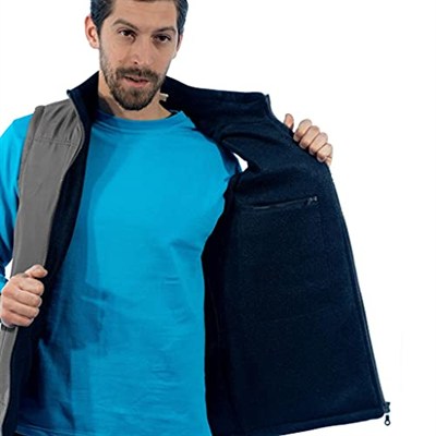 Şensel, Polarlı Yelek, Gri -118E1431- Kışlık Yelek-Vest Gri 2XL