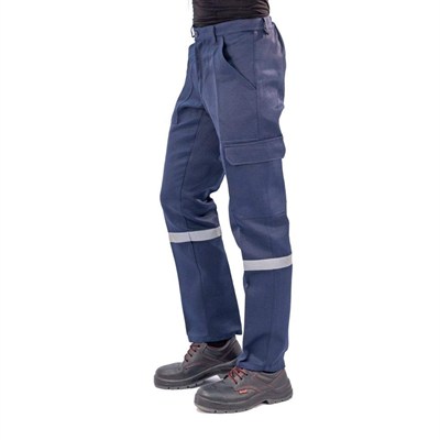 Şensel, Reflektörlü İş Pantolonu, Lacivert, Komando Cepli -101E445- Lacivert 2XL