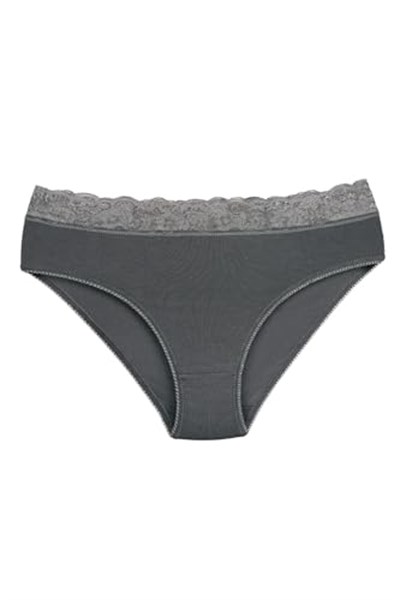 Sensu Kadın Bambu Kumaş Beli Dantelli Slip Külot 3Lü Paket Set Kts1094,Model3 S