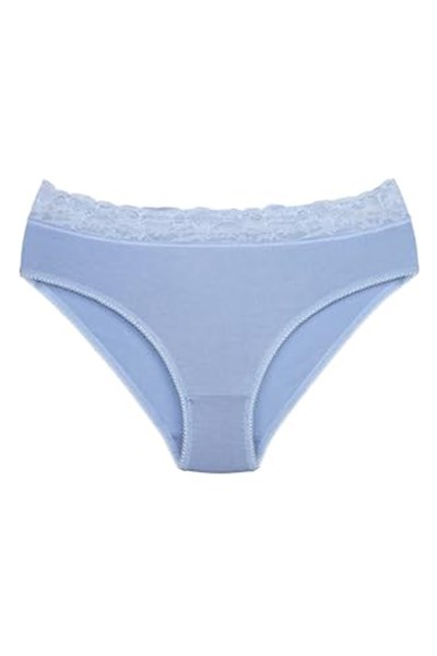 Sensu Kadın Bambu Kumaş Beli Dantelli Slip Külot 3Lü Paket Set Kts1094,Model3 M