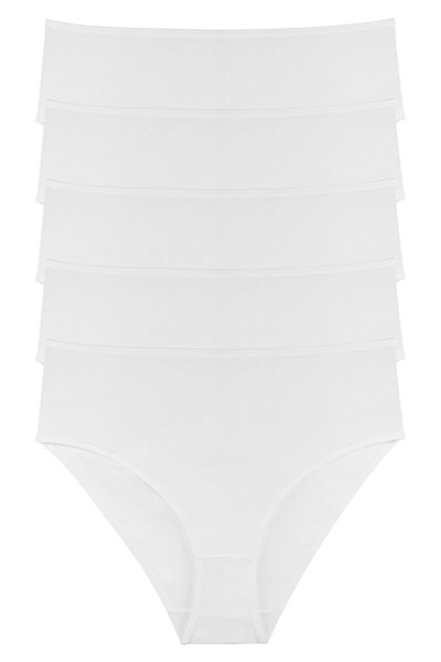 Sensu Kadın Beli Lastikli 5Li Slip Külot - Kts3087