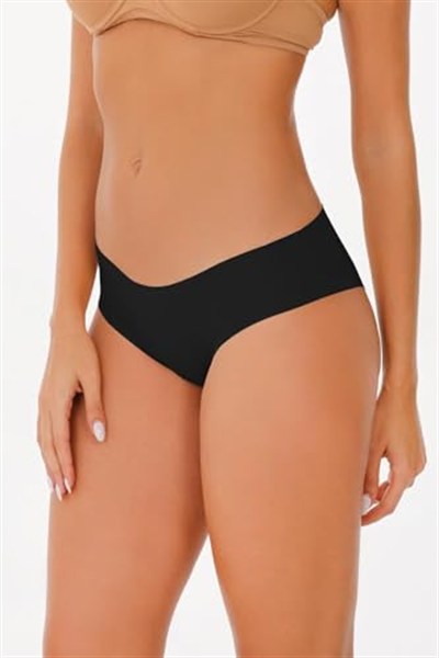 Sensu Kadın - Brazilian Panty Lazer Kesim Külot 3Lü Paket Set Karışık,Karışık L/Xl